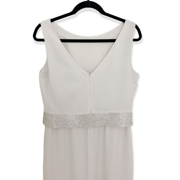 Daymor Couture Cream Sequin Layered Mother of the Bride Dress - Picture 9 of 10